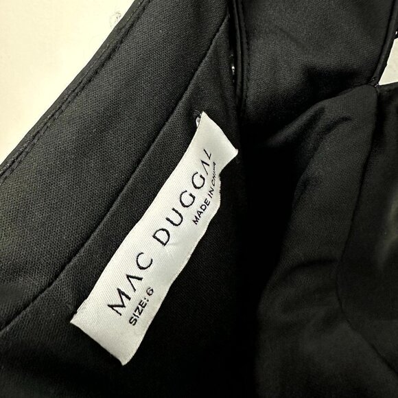 MAC DUGGAL Sequin Sheath Gown in Black Size US 6 - Picture 7 of 13